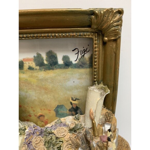 Figi Picture Frame Book Ends Roman Busts Artist Oil Paints & Brushes Vintage - Picture 8 of 10